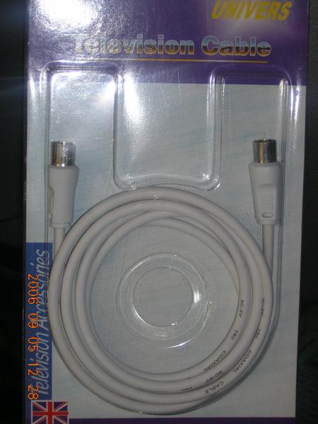 cable video blanc m/f